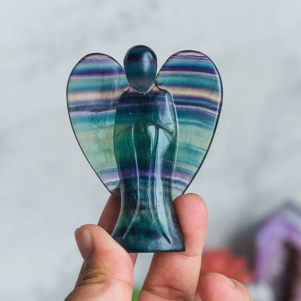 Reikistal Rainbow Fluorite Angel