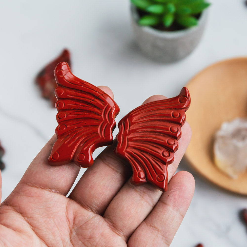 Reikistal Red Jasper Butterfly Wing