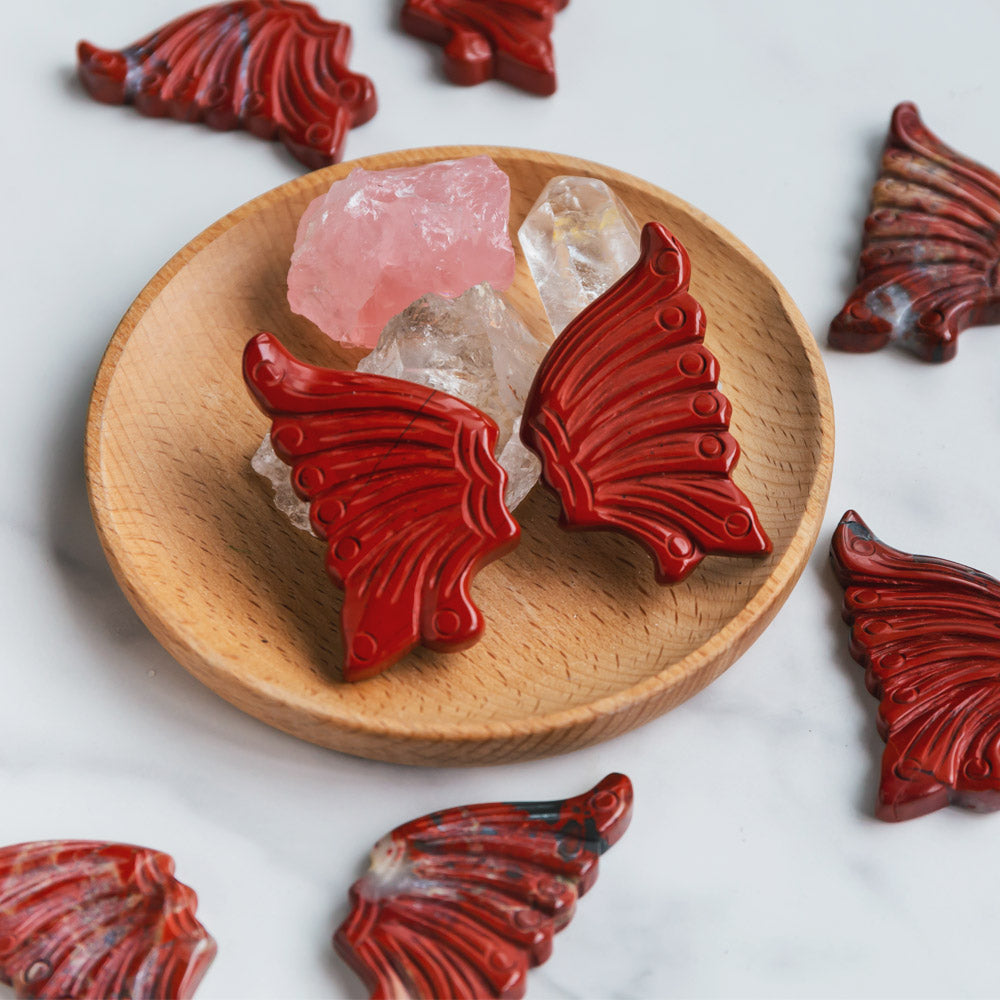 Reikistal Red Jasper Butterfly Wing