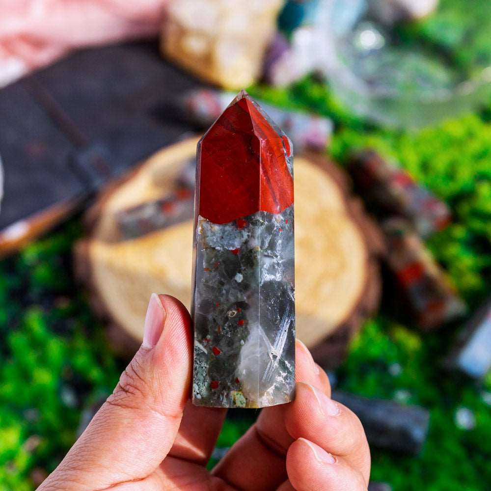 Reikistal African Blood Stone Point