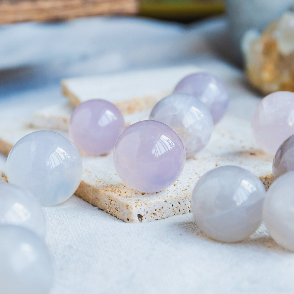 Reikistal Blue Rose Quartz Ball