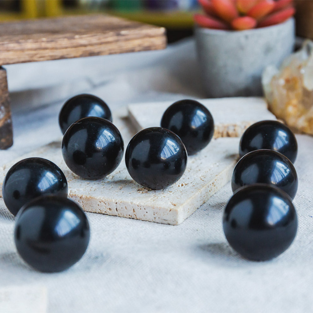 Reikistal Black Obsidian Ball