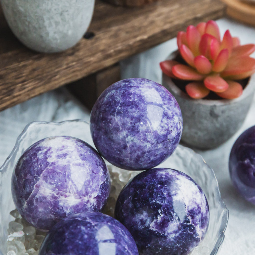 Reikistal Lepidolite Sphere