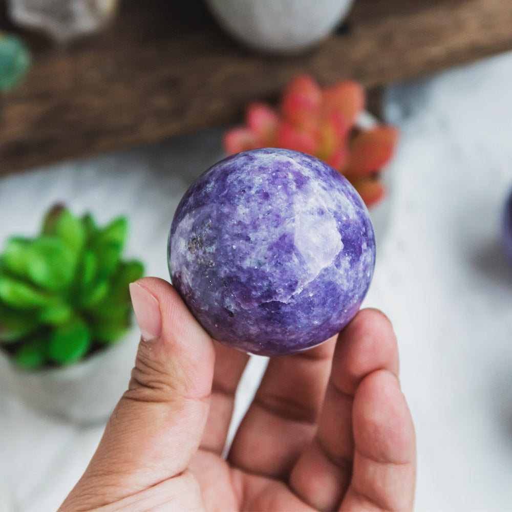 Reikistal Lepidolite Sphere