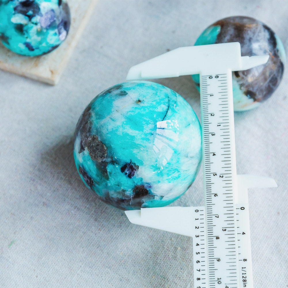 Reikistal Amazonite With Smoky Quartz Sphere