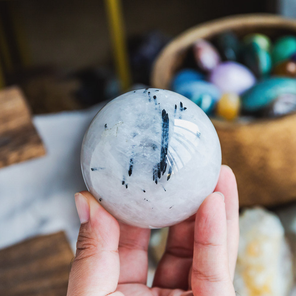 Reikistal Balck Tourmaline Sphere