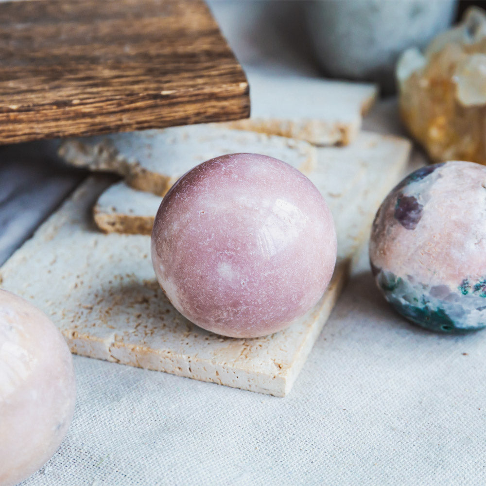 Reikistal Pink Amethyst Sphere