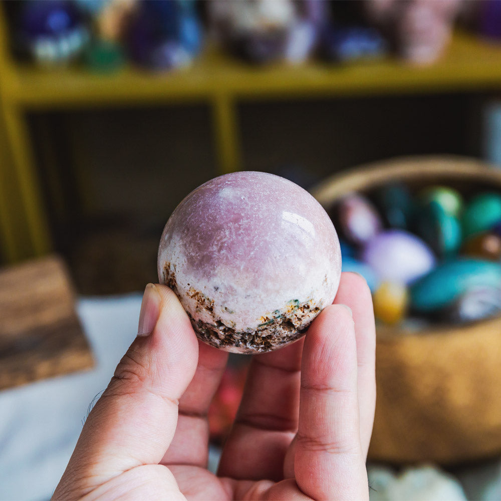 Reikistal Pink Amethyst Sphere