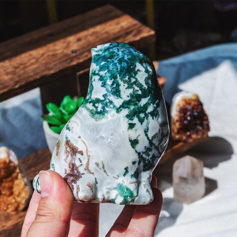 Reikistal Moss Agate Cat