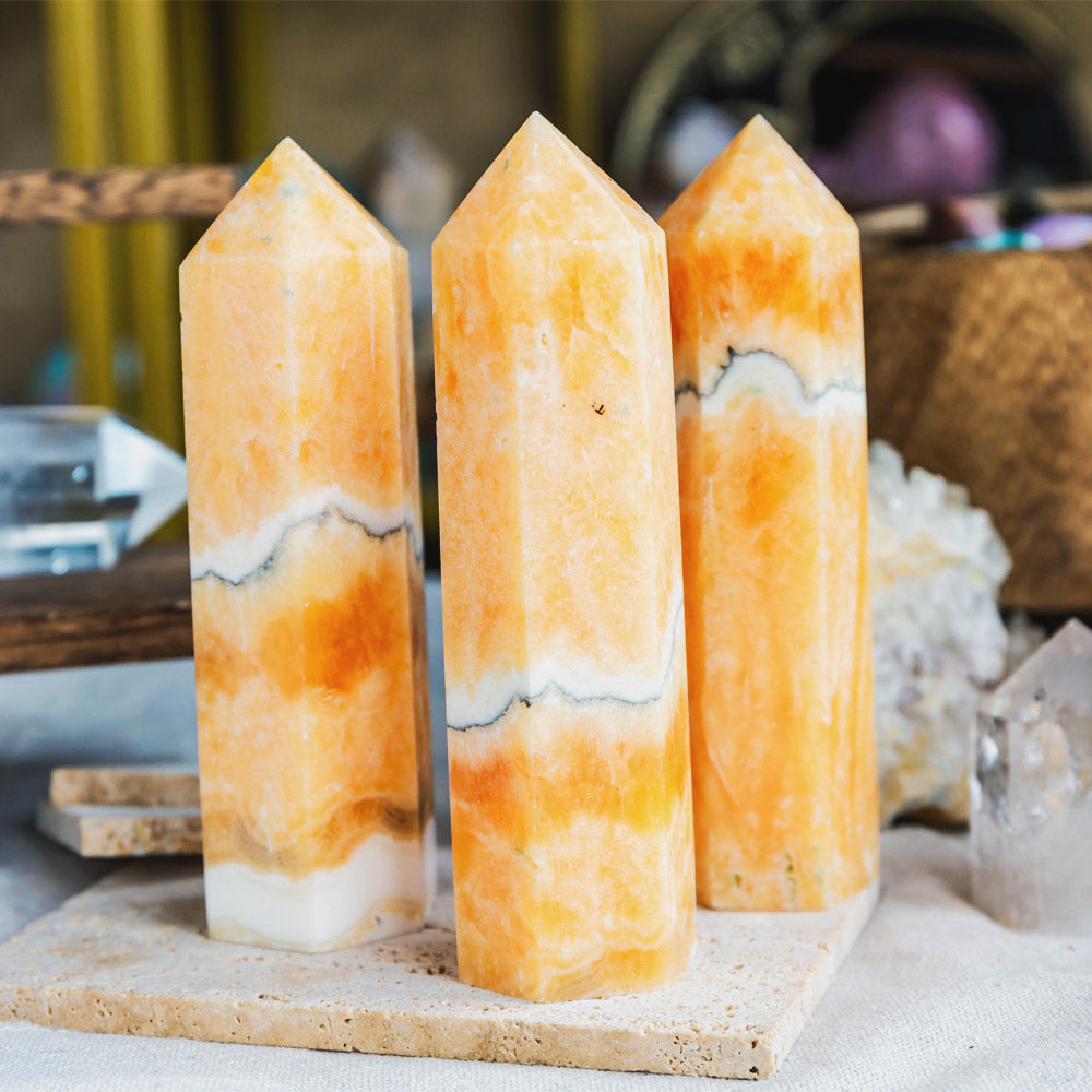 Reikistal Orange Calcite Tower