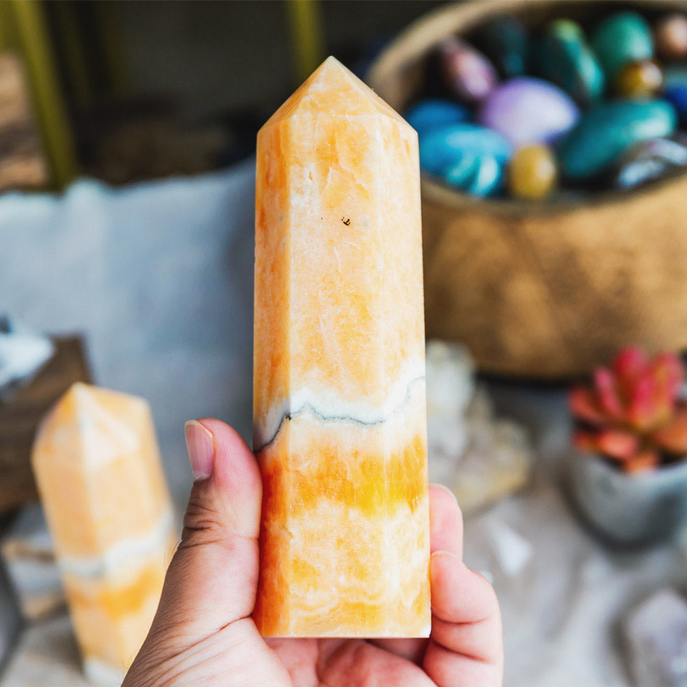 Reikistal Orange Calcite Tower