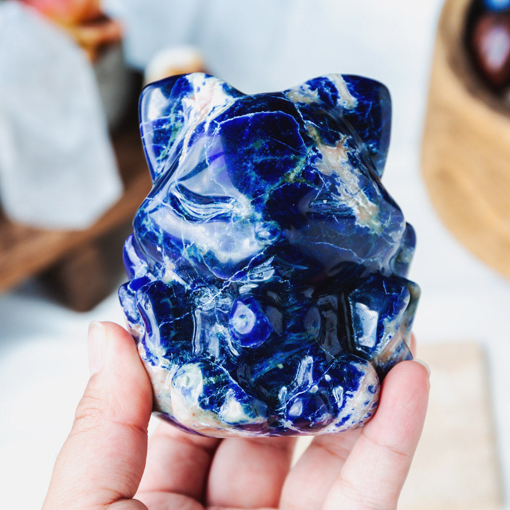 Reikistal Sodalite Nine-Tailed Fox