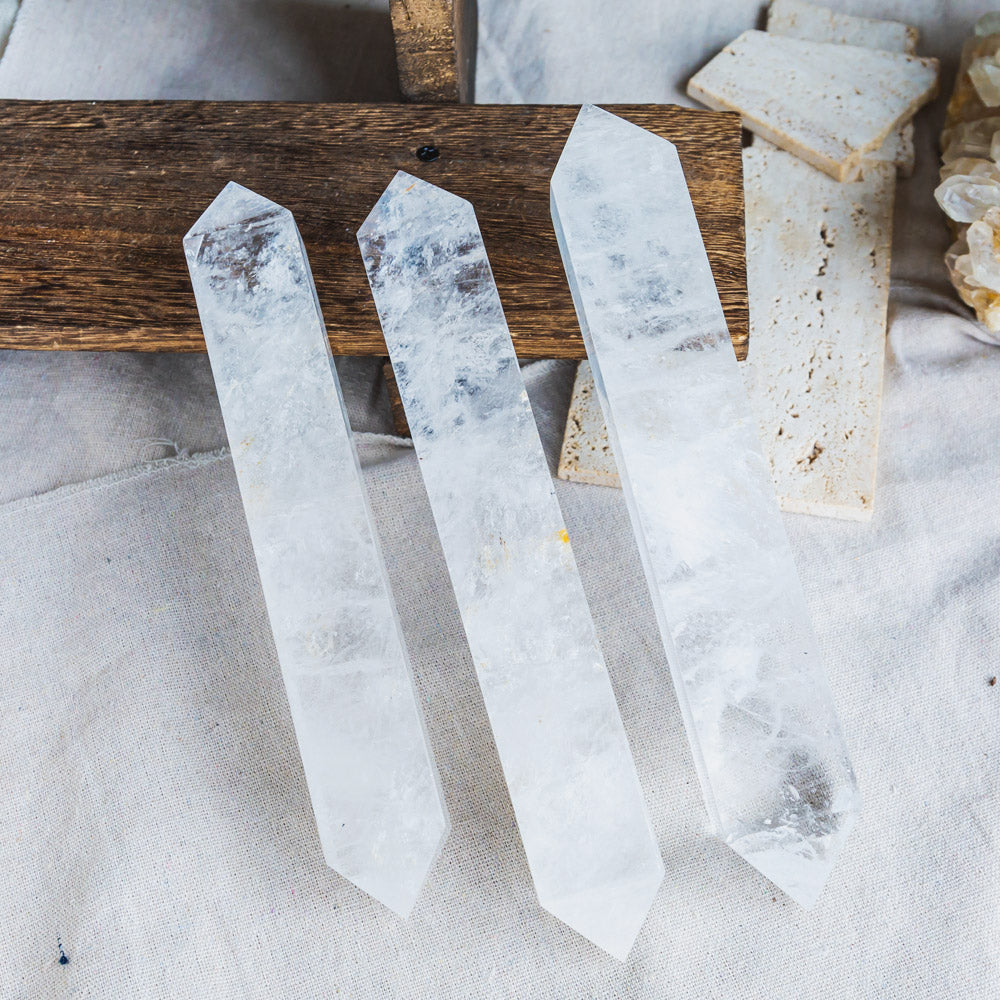 Reikistal Clear Quartz Tower With Double Point