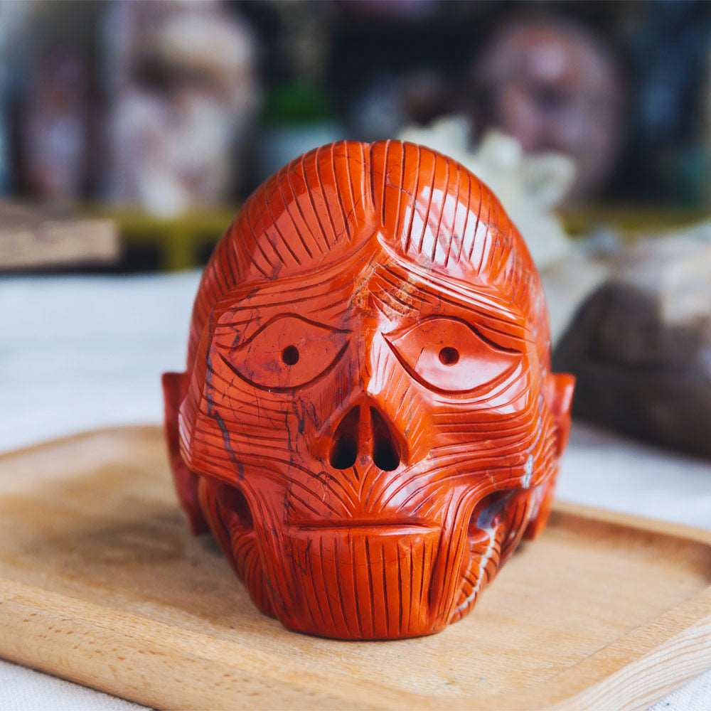 Reikistal 3.5'' Red Jasper Skull