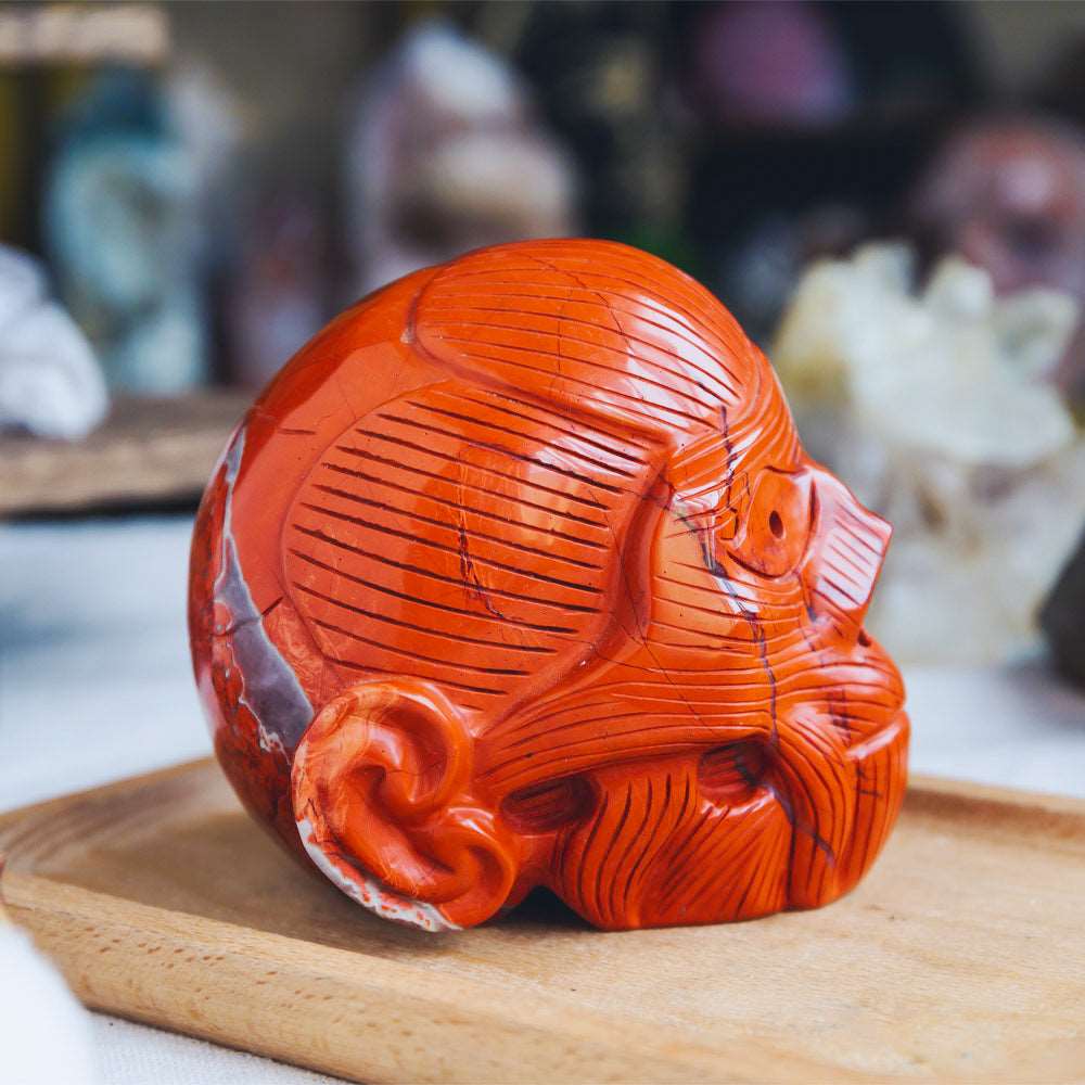 Reikistal 3.5'' Red Jasper Skull