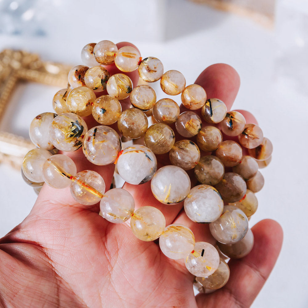 Reikistal Golden Rutilated Quartz Bracelet