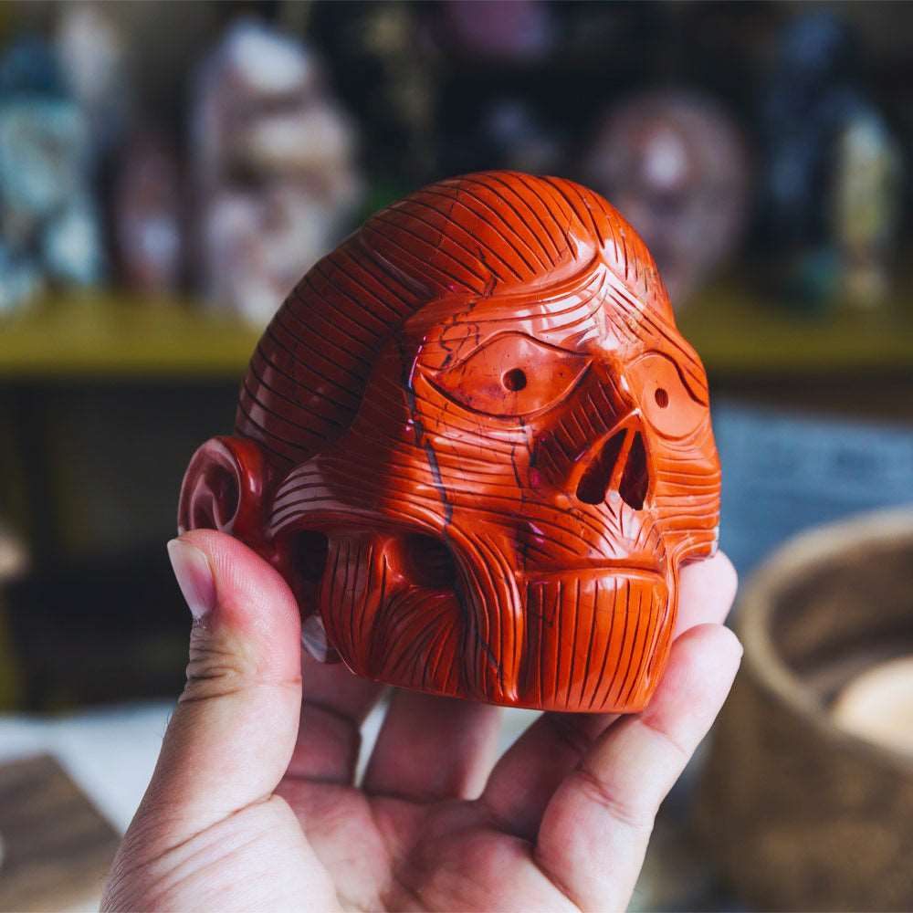 Reikistal 3.5'' Red Jasper Skull
