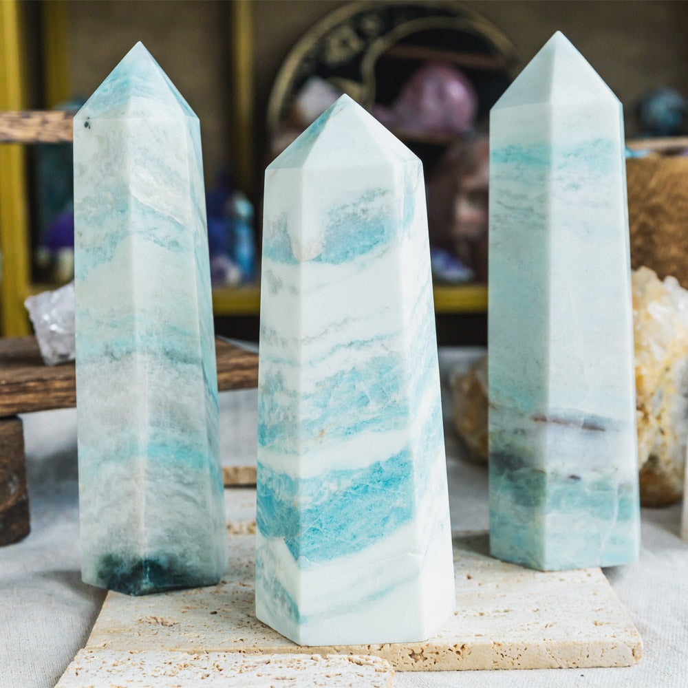 Reikistal Blue Aragonite Tower