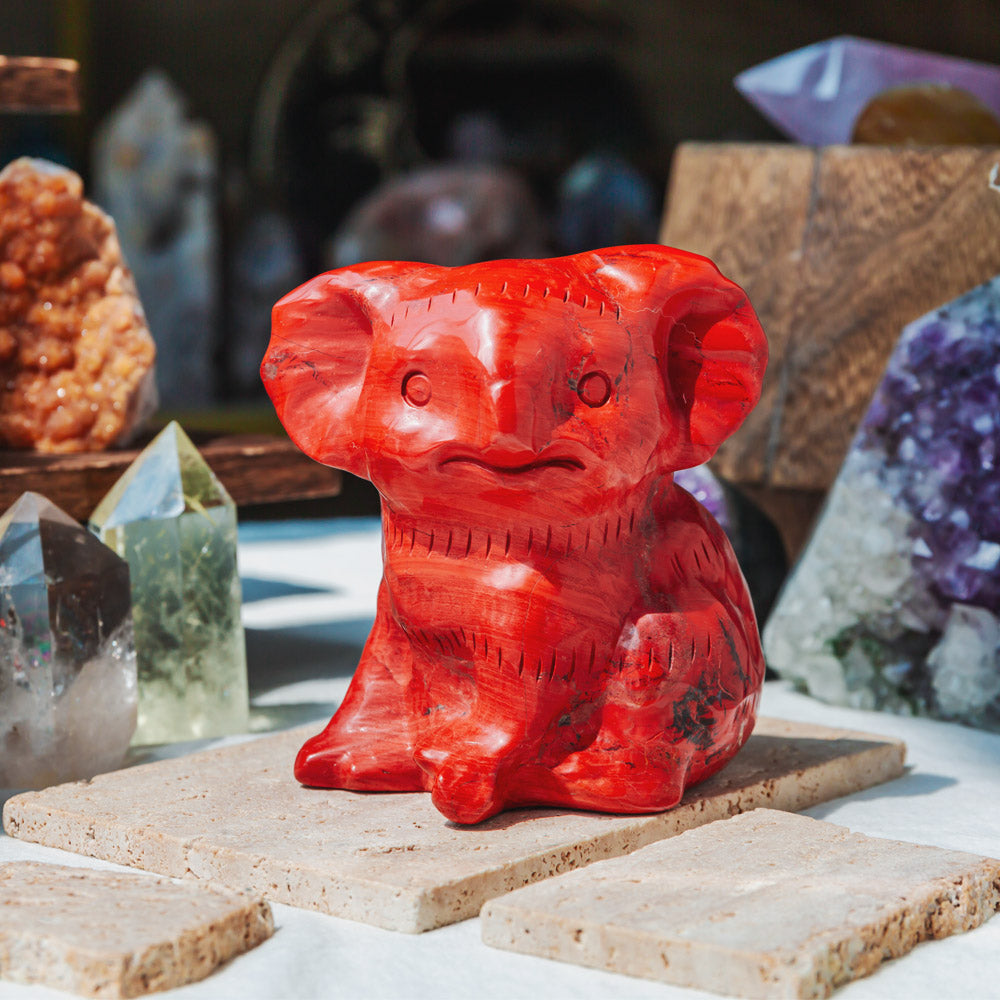 Reikistal Red Jasper Koala