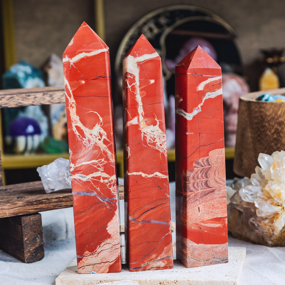 Reikistal Red Jasper Obelisk Tower