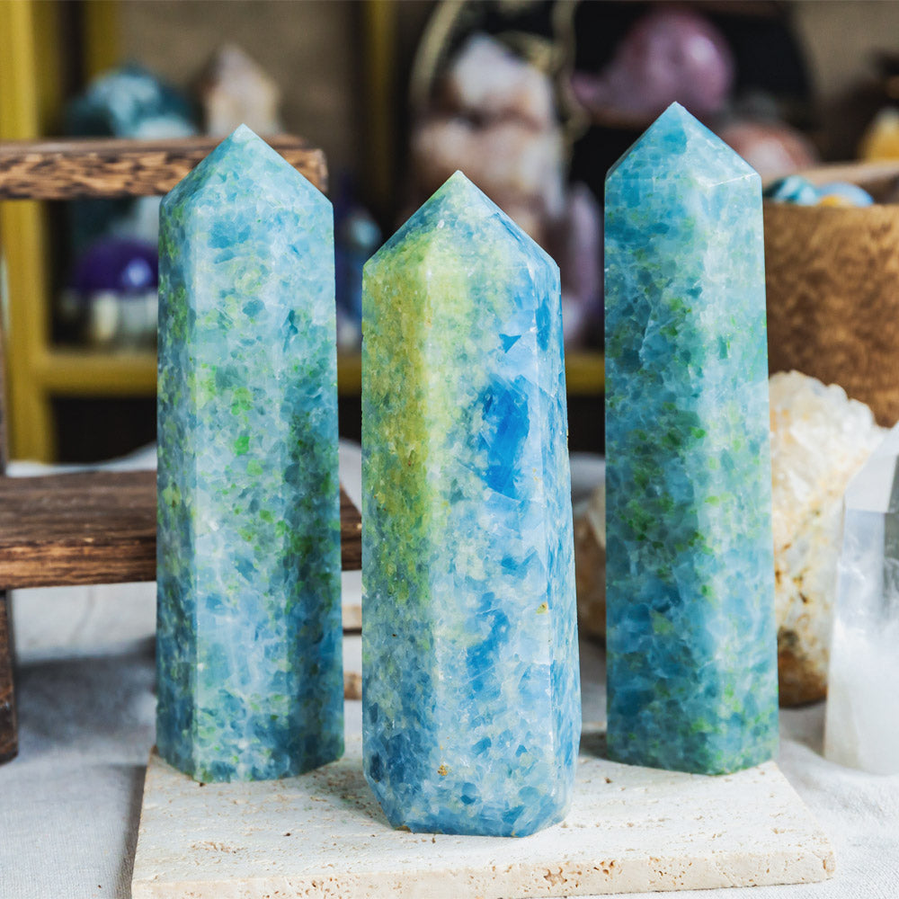 Reikistal Blue Calcite Tower