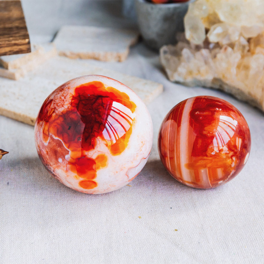 Reikistal Carnelian Sphere