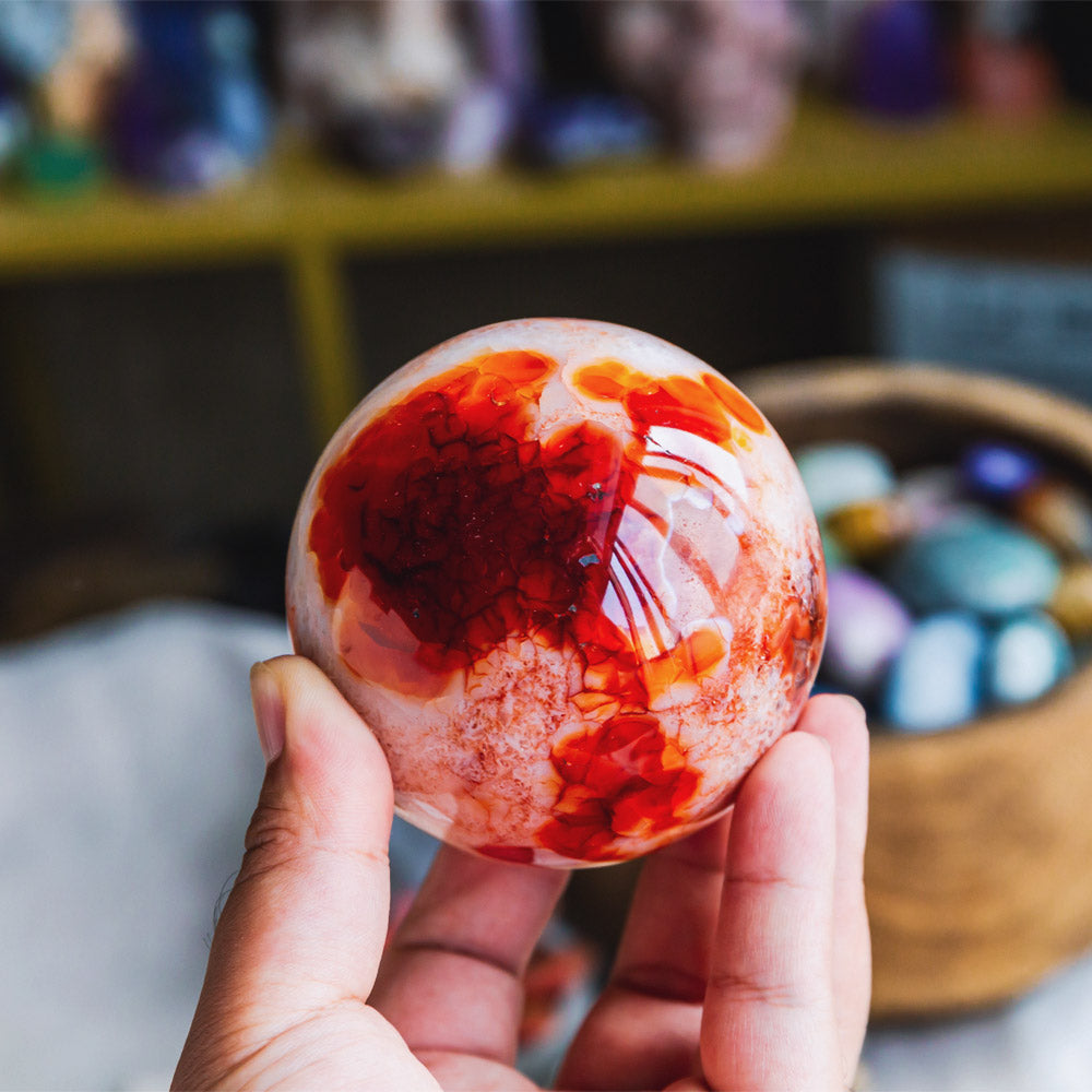 Reikistal Carnelian Sphere