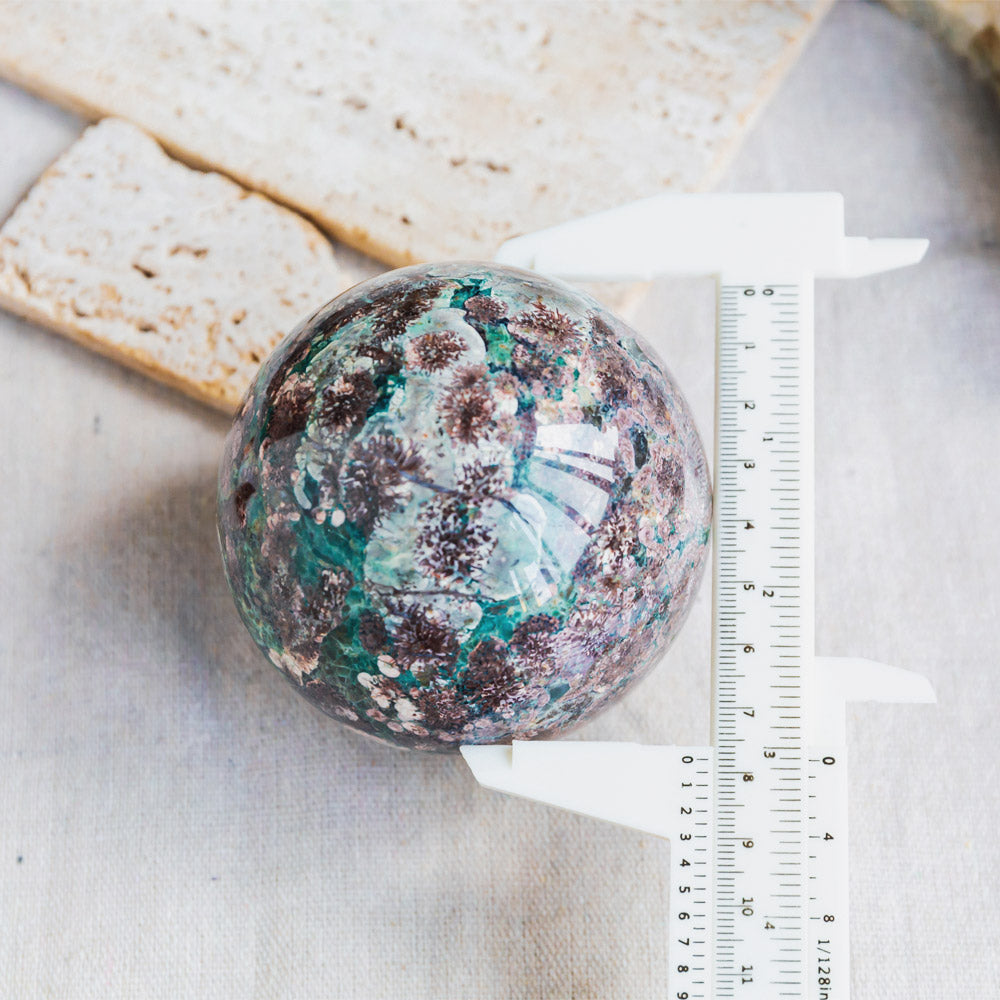 Reikistal Russia Flower Agate Sphere