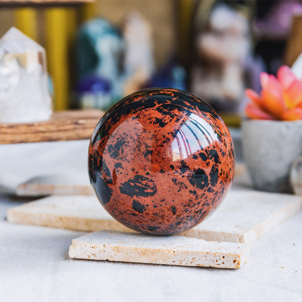 Reikistal Mahogany Obsidian Sphere