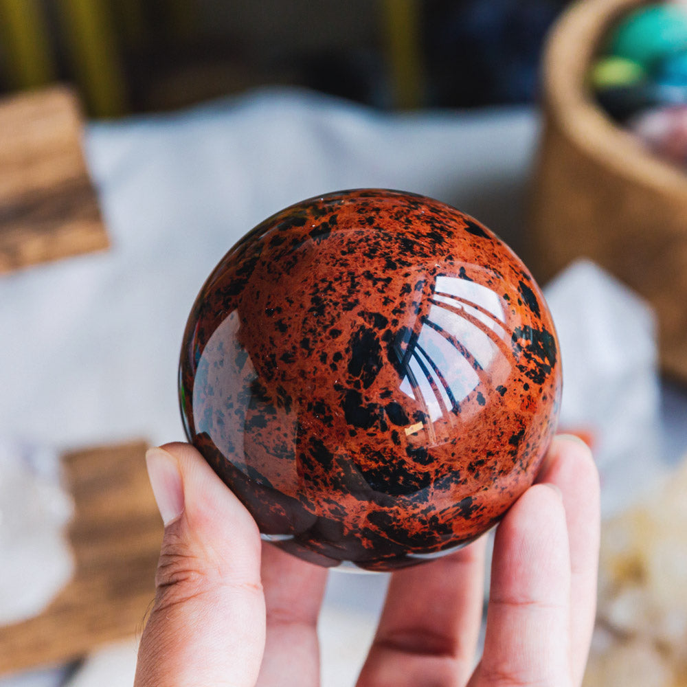 Reikistal Mahogany Obsidian Sphere