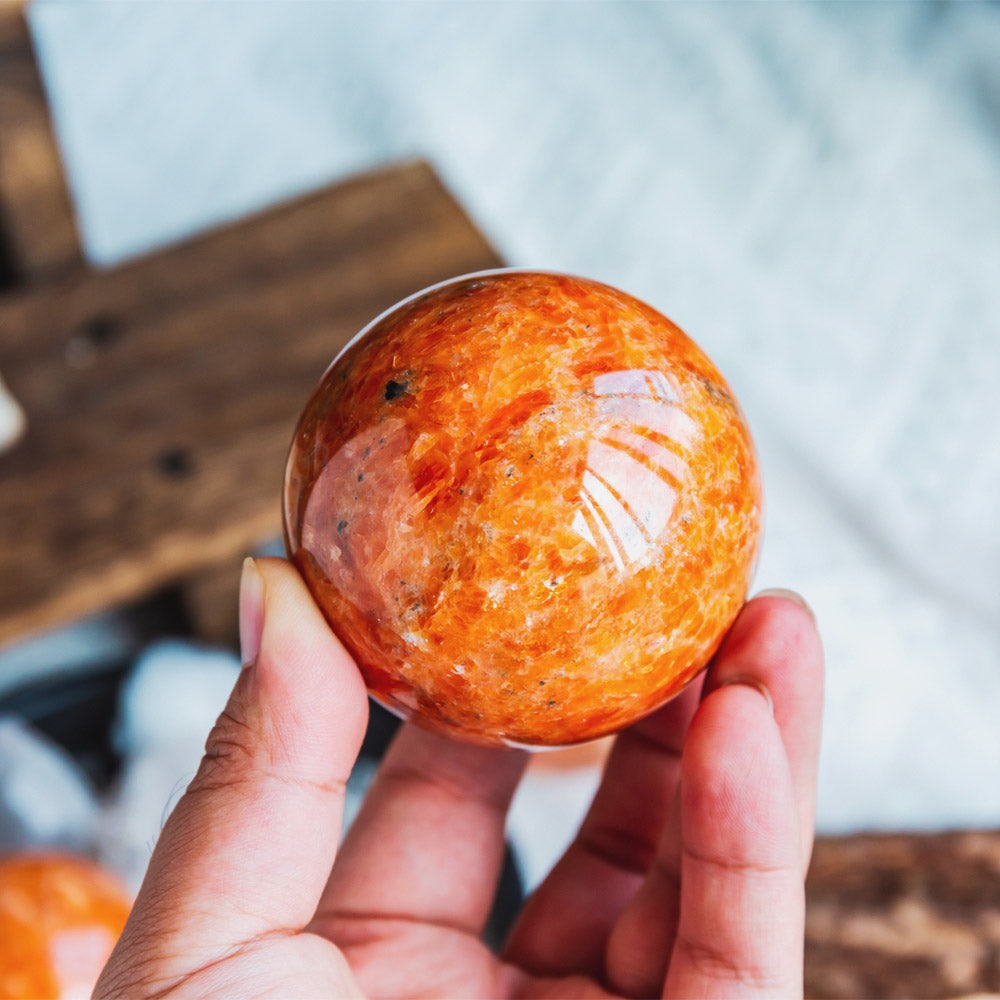 Reikistal Golden Sunstone Sphere