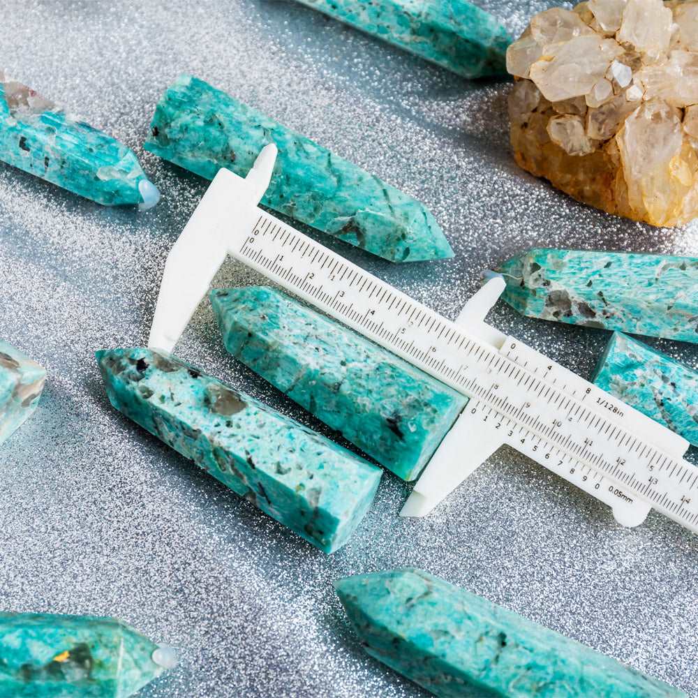 Reikistal Amazonite With Smoky Quartz Point