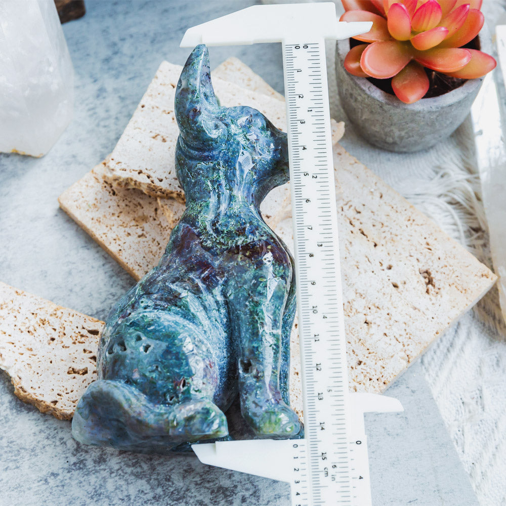 Reikistal Moss Agate Sphynx Cat