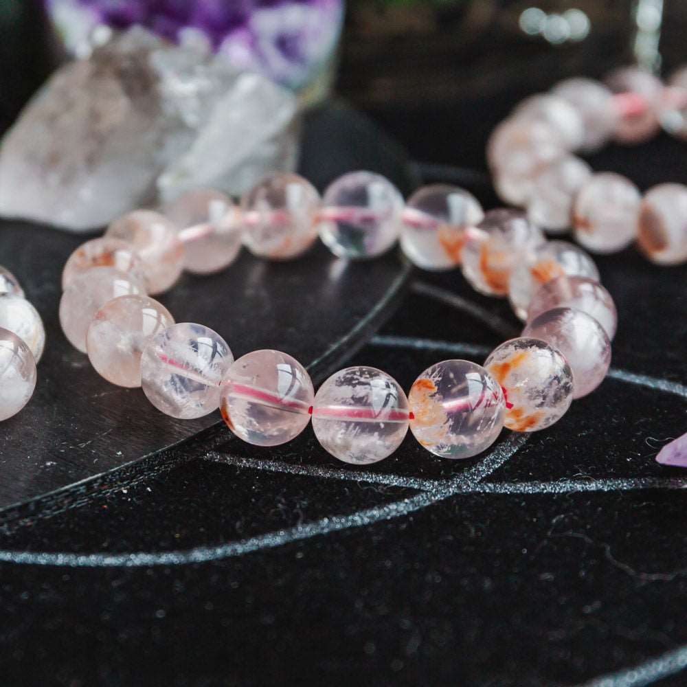 Pink Phantom Quartz Bracelet