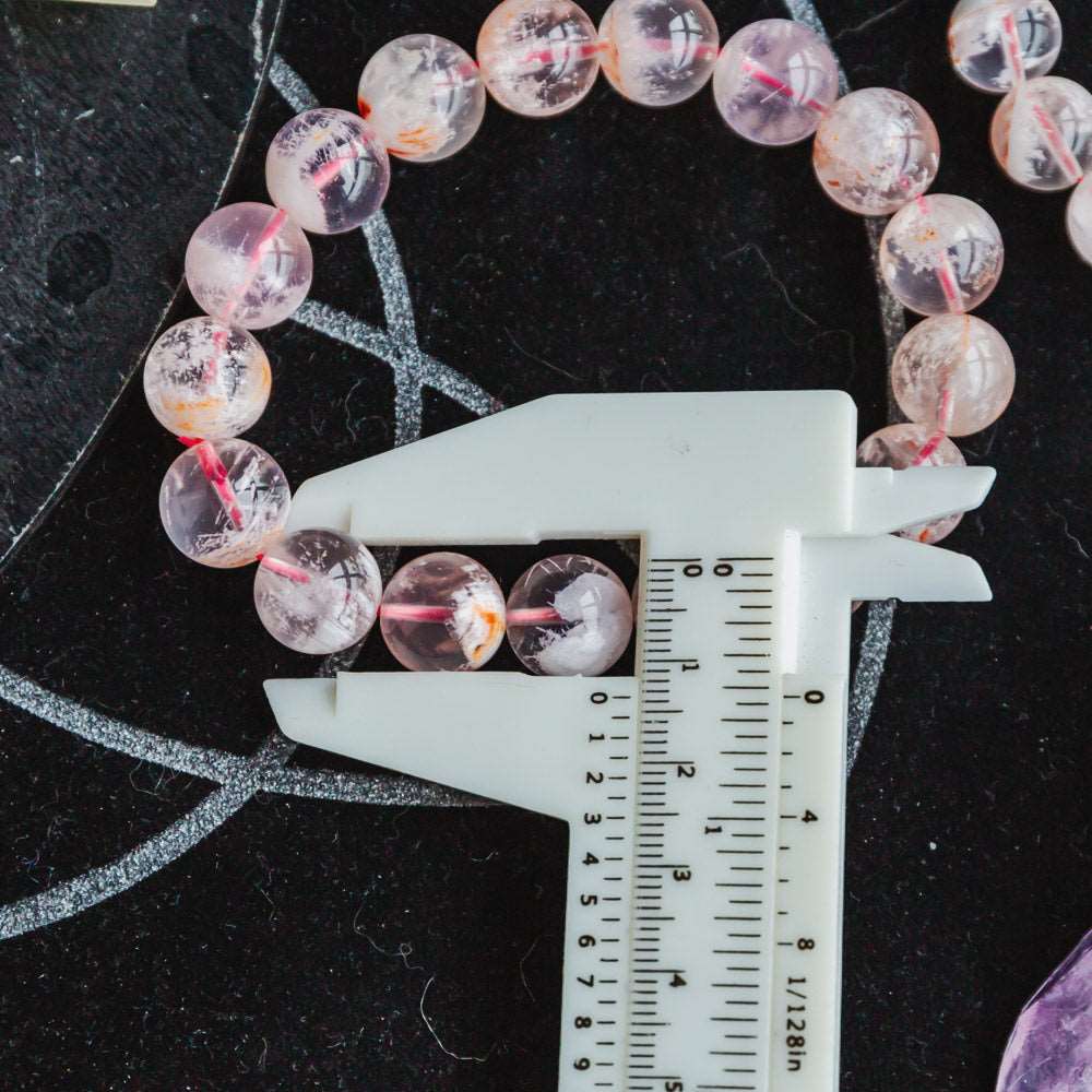 Pink Phantom Quartz Bracelet