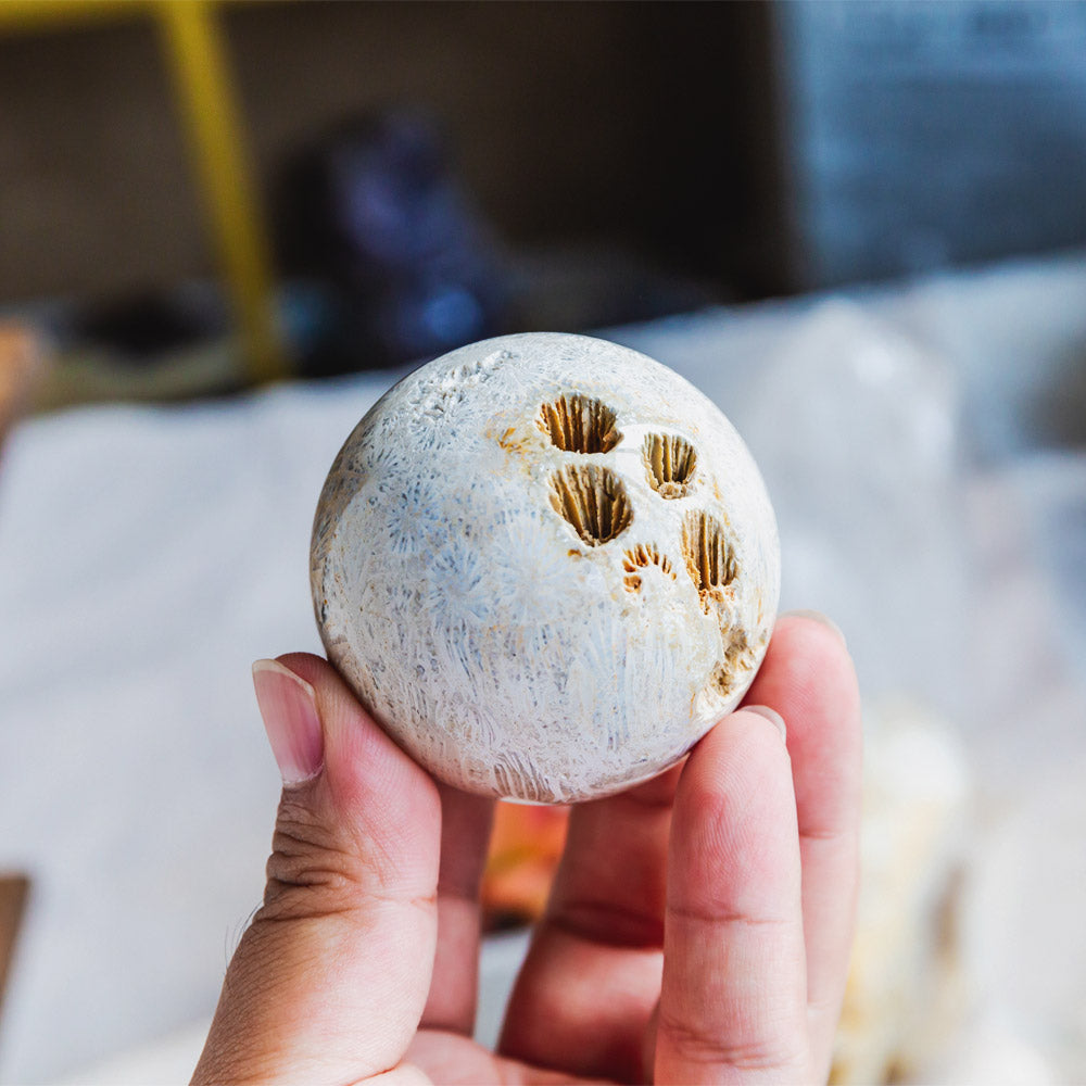 Reikistal Coral Jasper Sphere