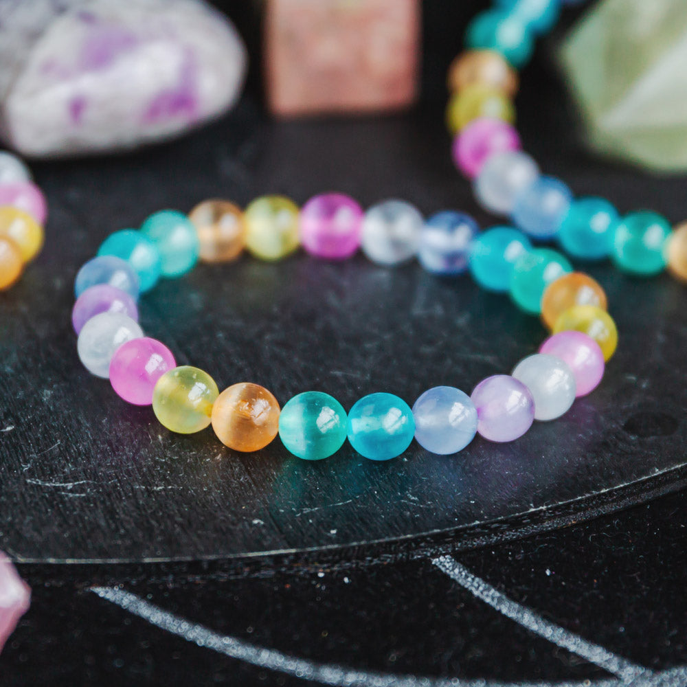 Reikistal Rainbow Selenite Bracelet