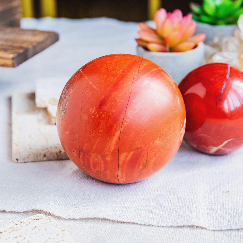 Reikistal Red Jasper Sphere