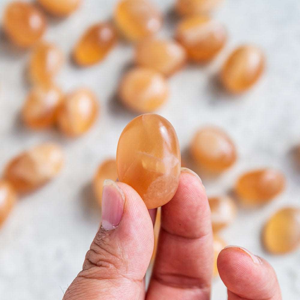 Reikistal Amber Calcite Tumble