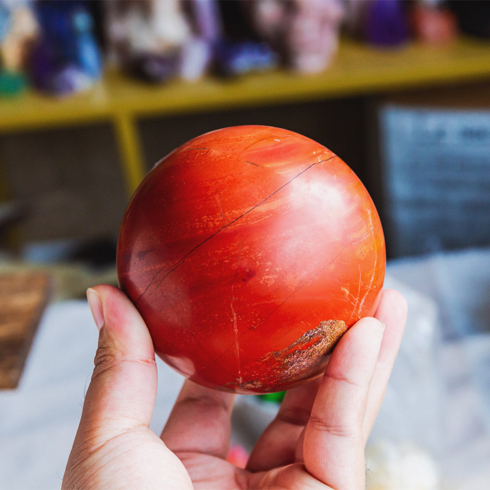 Reikistal Red Jasper Sphere