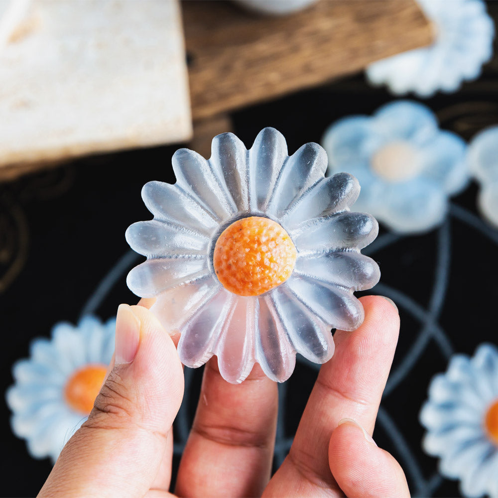 Reikistal Selenite Flowers