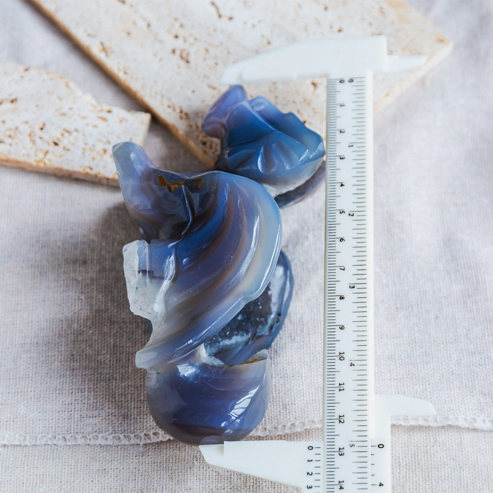 Reikistal Druzy Agate Flying Dragon