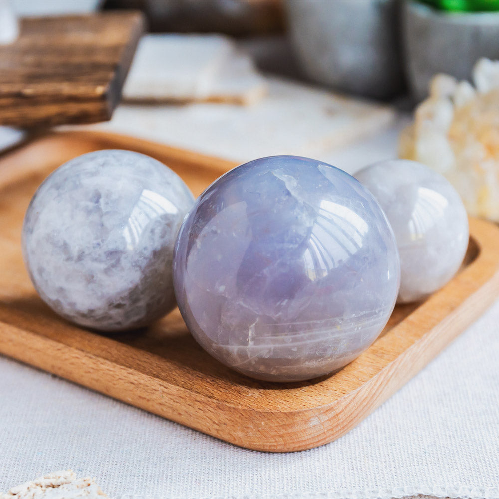 Reikistal Blue Rose Quartz Sphere