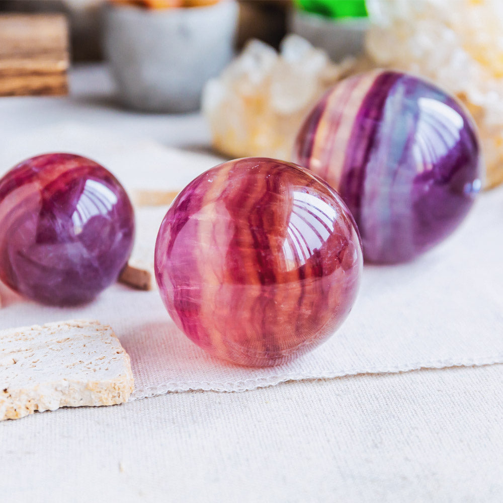 Reikistal Purple Fluorite Sphere