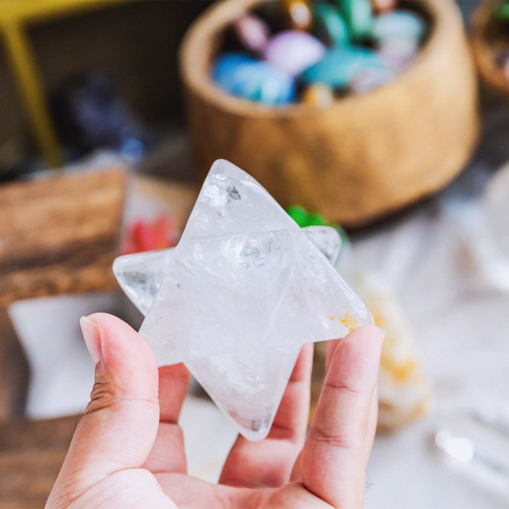 Reikistal Clear Quartz Merkaba