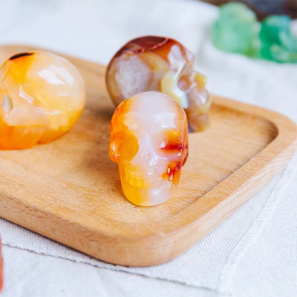 Reikistal 1.5''Carnelian Skull