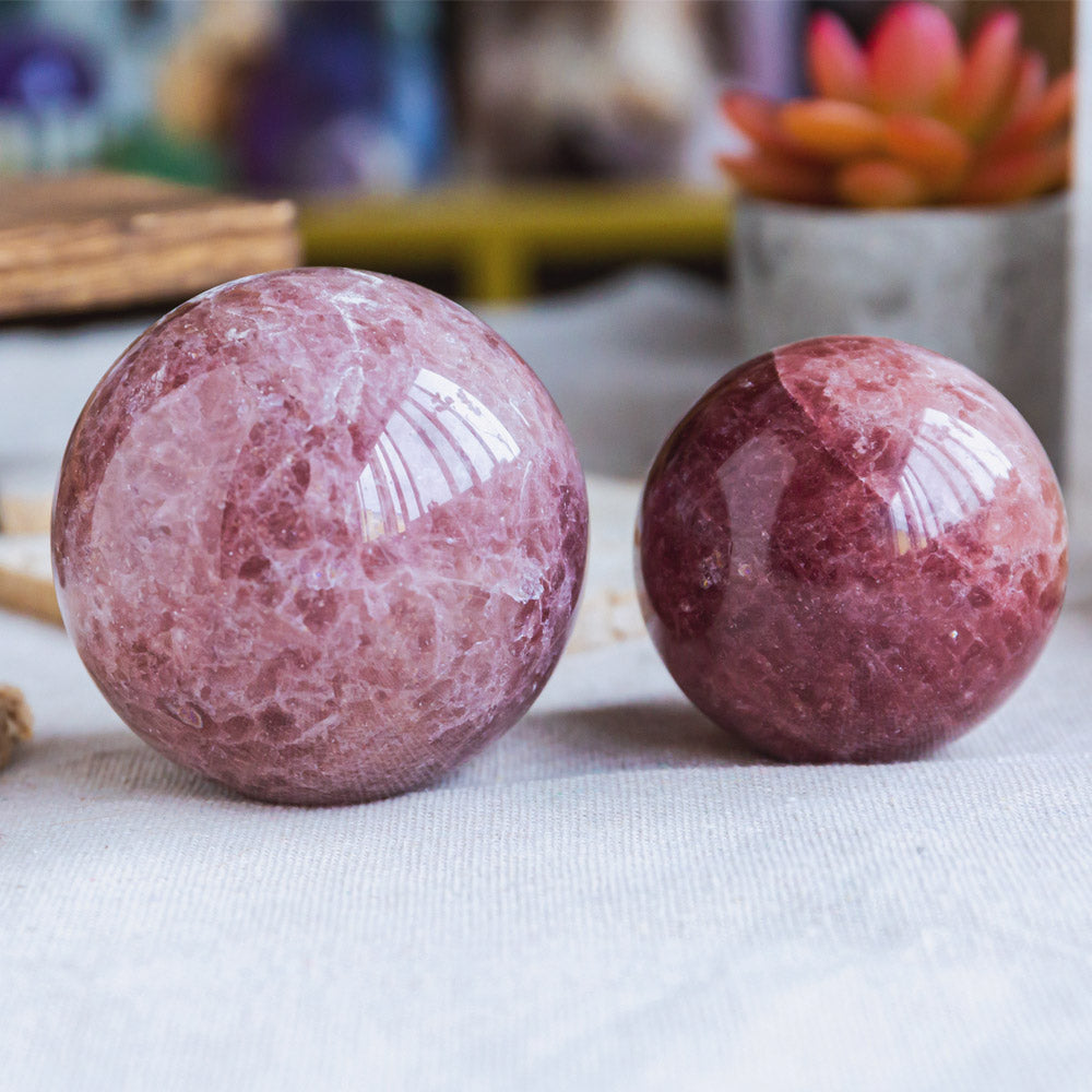 Reikistal Red Strawberry Quartz Sphere