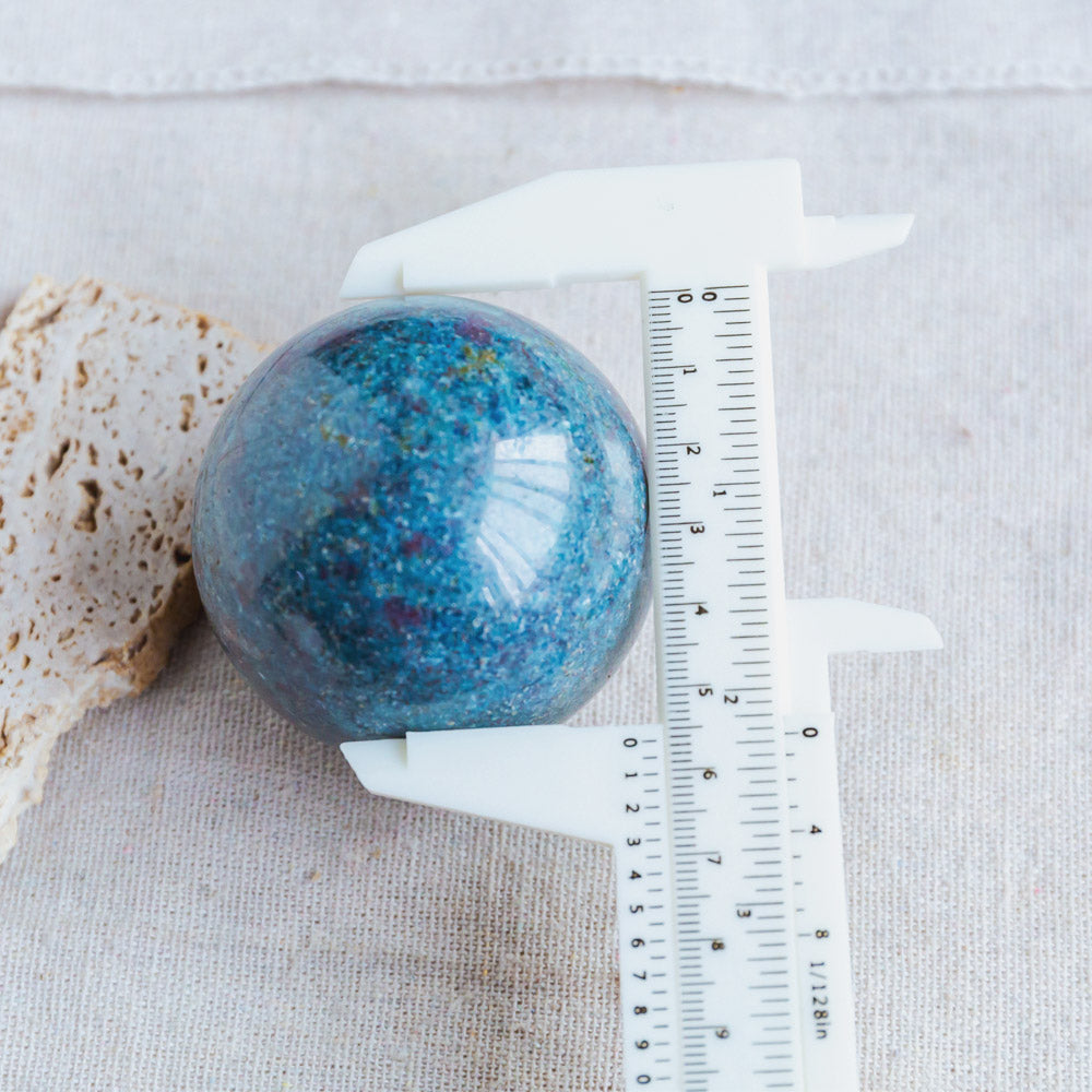 Reikistal Ruby in Kyanite Sphere