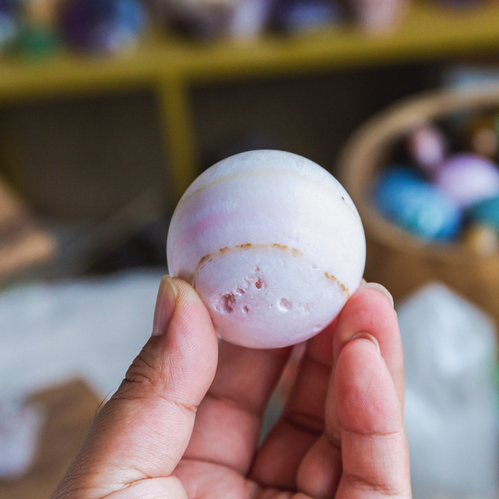 Reikistal Pink Apatite Sphere