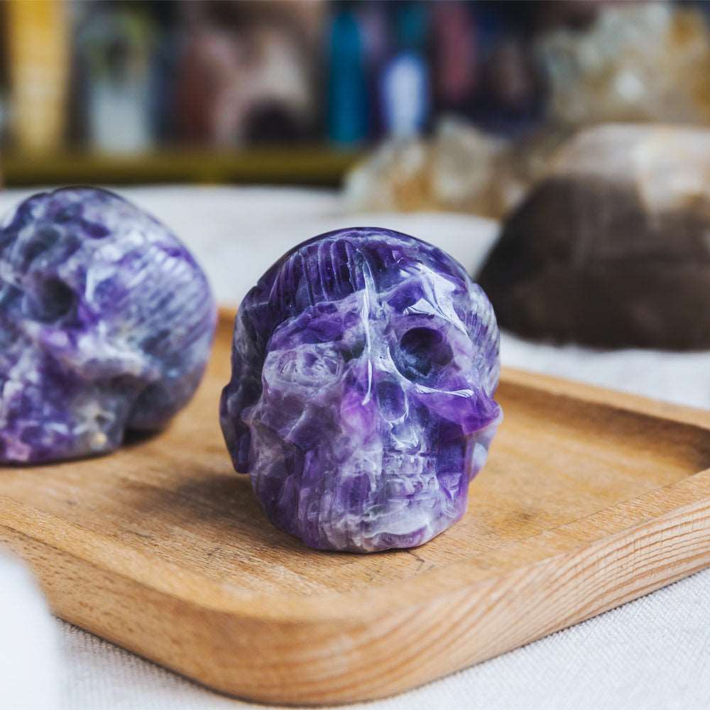 Reikistal 2'' Dream Amethyst Muscle Skull